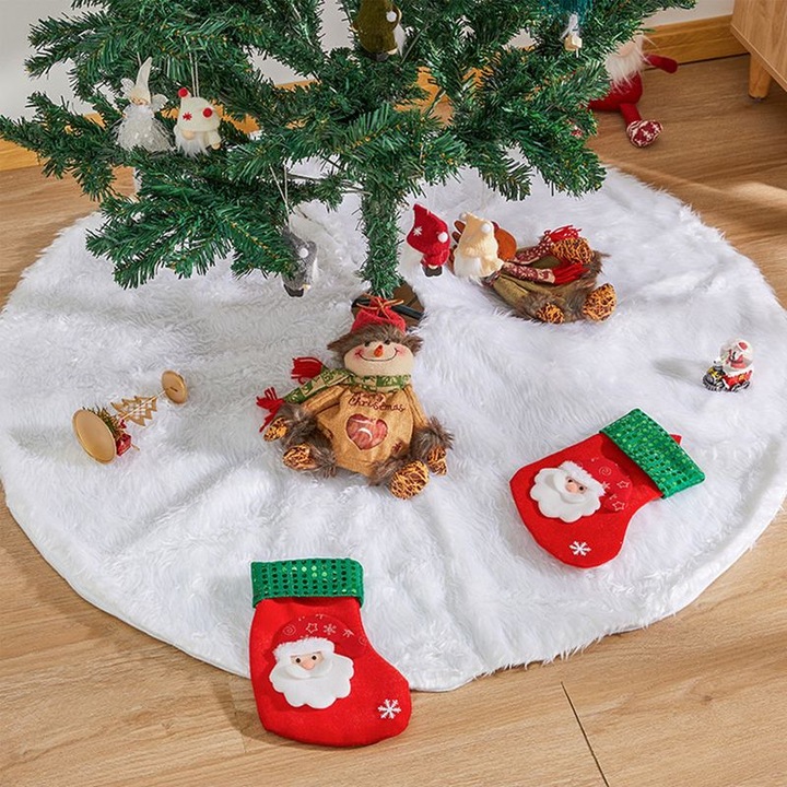 Produktbild Hermex Weihnachtsbaumdecke Tannenbaum-Teppich Christbaum-Rock Baumrock-Matte (1 -teilig)