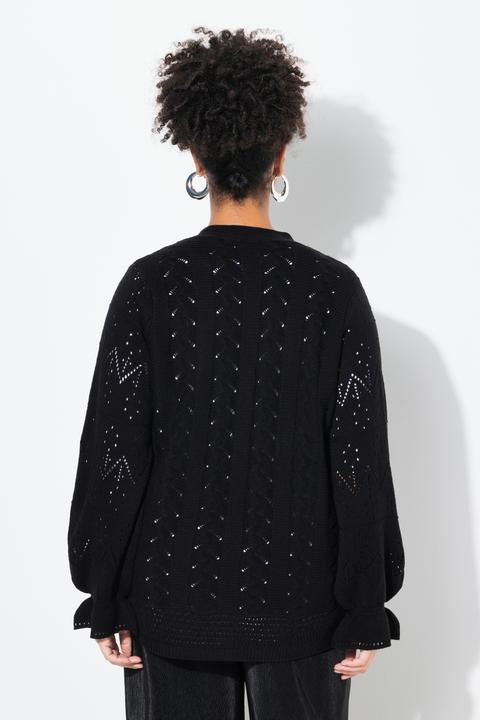 Image du produit Miamoda Strickjacke, Langarm mit Volant (50, 52)