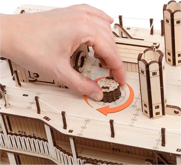 Actual product image Eco Wood Art Paddle steamer "River Princess" - 3D wooden kit