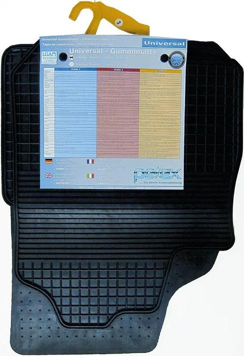 Actual product image Petex Rubber mat 4-piece "Standard" universally suitable for various cars. Cars, size 2