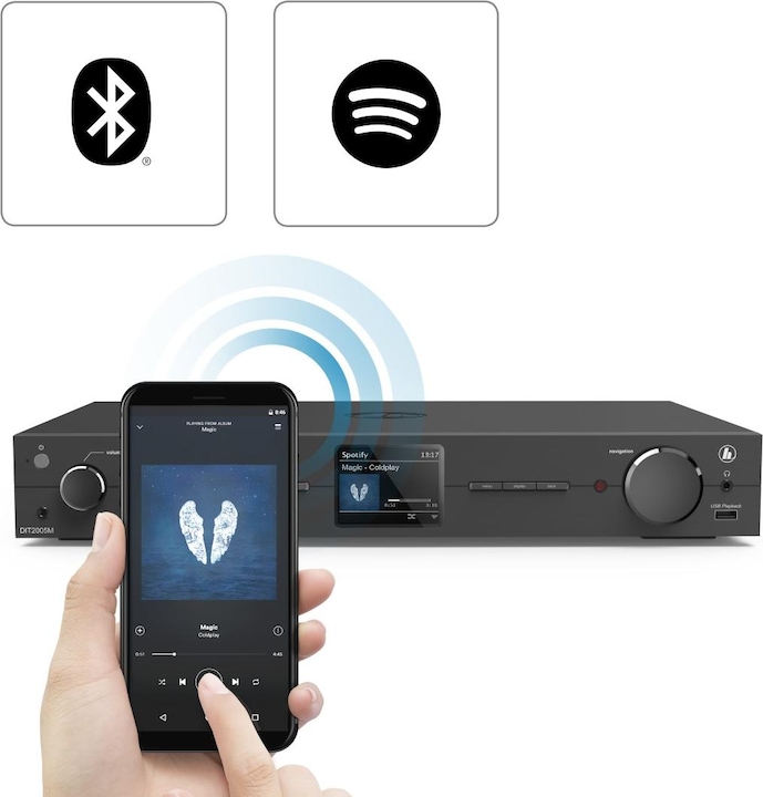 Actual product image Hama HiFi-Tuner DIT2006BT (DAB, FM, DAB+, Web radio, Wi-Fi, Bluetooth)