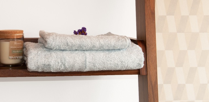 Produktbild Casativo Handtuch-Set LE BETULLE aus 70% Holzfasern, Hellblau, 60x100/40x60cm