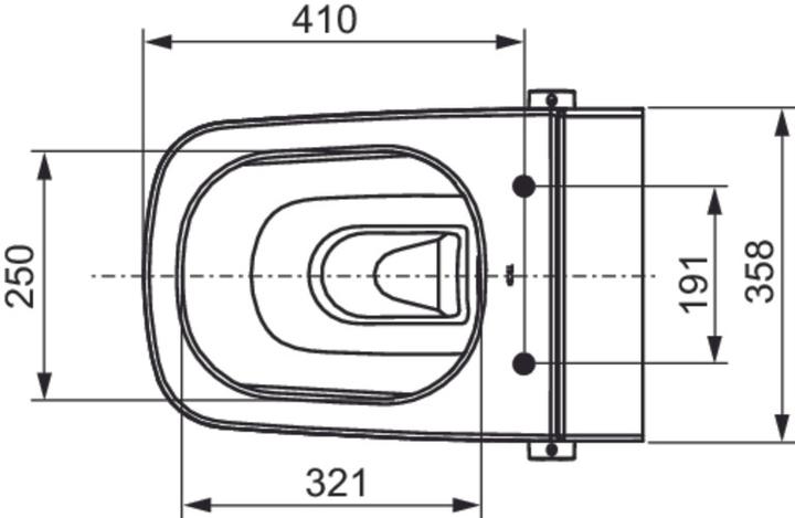 Produktbild TECE TECEone Dusch-WC Komplettanlage, WC-Keramik mit Duschfunktion, ohne WC-Sitz mit Deckel