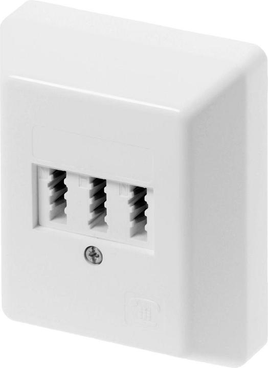 Produktbild Kräcker Anschlussdose TAE 3x6 NFN AP reinweiss