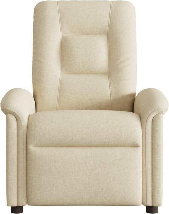 Immagine prodotto VidaXL Poltrona massaggiante in tessuto crema poltrona massaggiante TV poltrona con funzione massaggio