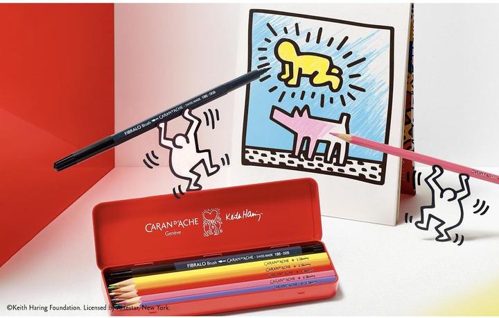 Image du produit Caran d'Ache Farbset Keith Haring Sonderedition (Bleu, 11 x)
