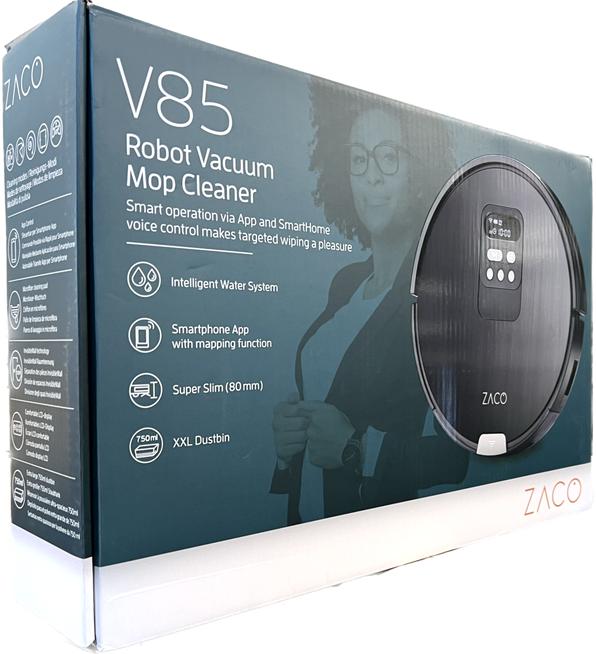 Actual product image Zaco Robot Vacuum Cleaner V85