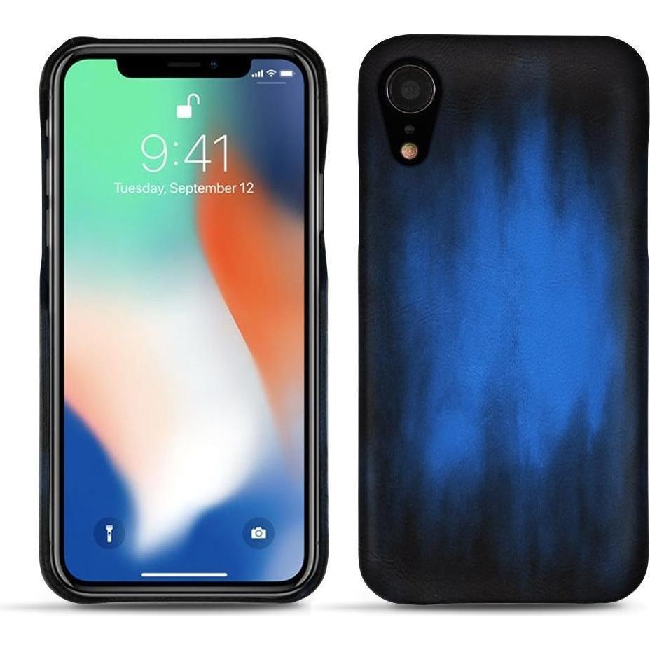 Noreve Lederschutzhülle (Apple iPhone XR), Smartphone Hülle, Blau