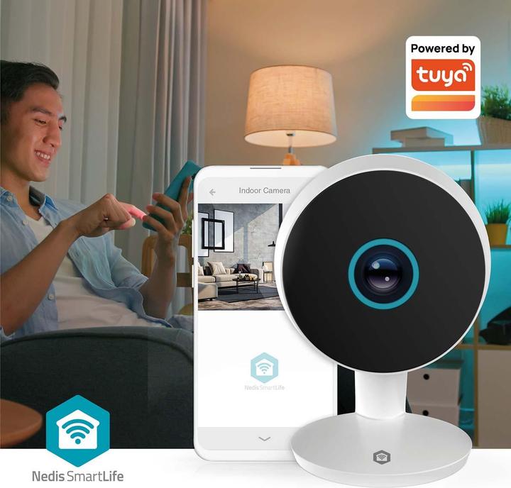 Produktbild Nedis SmartLife Innenkamera | Wi-Fi | 3MP Full HD 1296p | Cloud Storage (optional) / microSD (not en (2304 x 1296 Pixels)