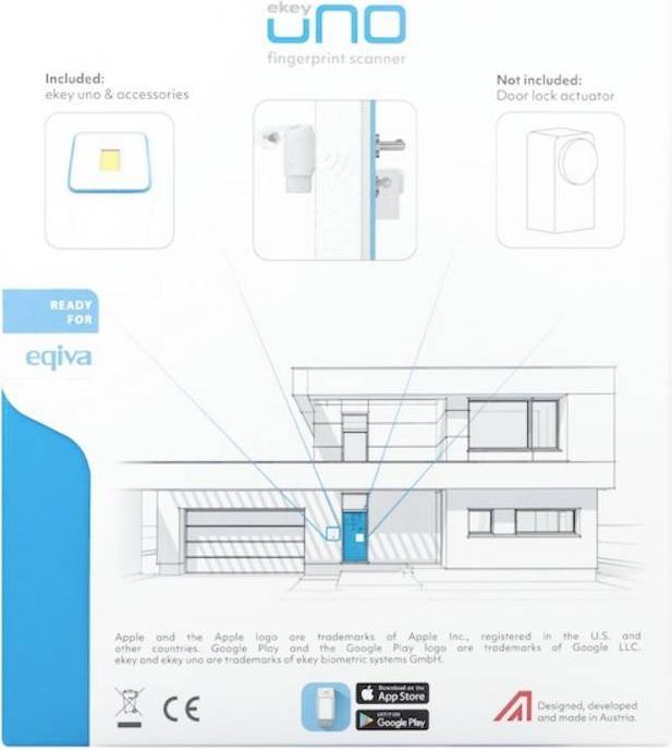 Image du produit Ekey 200021 Système d'accès par empreintes digitales en saillie 12V IP54 compatible Bluetooth (Empreinte digitale, Smartphone)