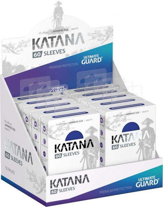 Actual product image Ultimate Guard Kartenhülle Katana Sleeves Japanische Grösse Blau 60