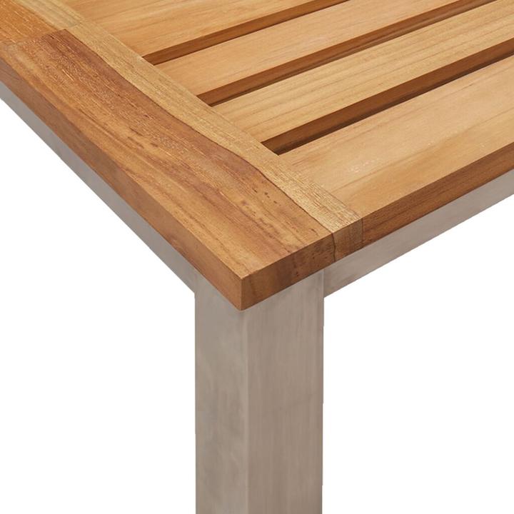 Actual product image vidaXL 3-piece garden dining set solid wood acacia
