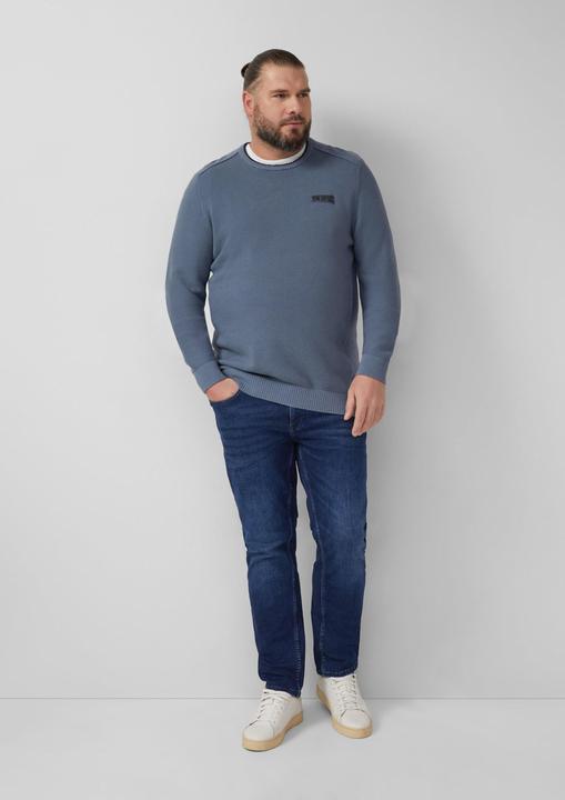 Image du produit s.Oliver Strickpullover Strickpullover aus Baumwolle mit Struktur (4XL)