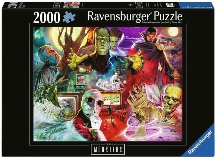 Immagine prodotto Ravensburger Adult puzzle 2000 Teile - Universal Multiproperty - Universal Monsters (2000 pezzi)