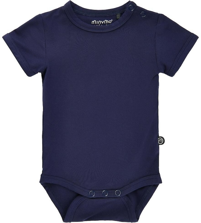Minymo Kurzarm-Body Bamboo Dark Navy Gr. 92 (92)