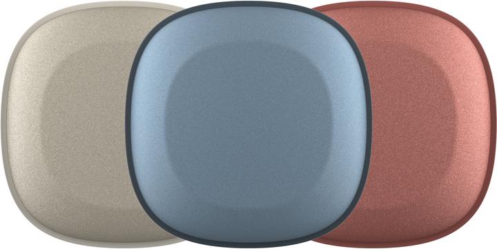 Dive blue, Safari Red, Silky Sand