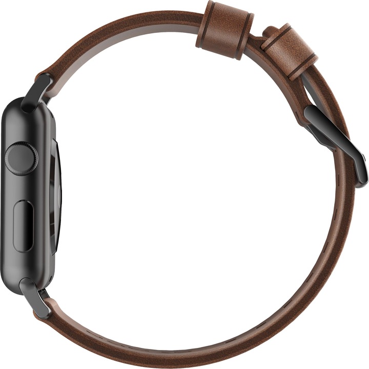 Image du produit Nomad Sangle de connexion moderne (44 mm, Cuir, Acier inoxydable, Apple Watch Series 4, Apple Watch Series 5, Apple Watch Series 6, Apple Watch SE)