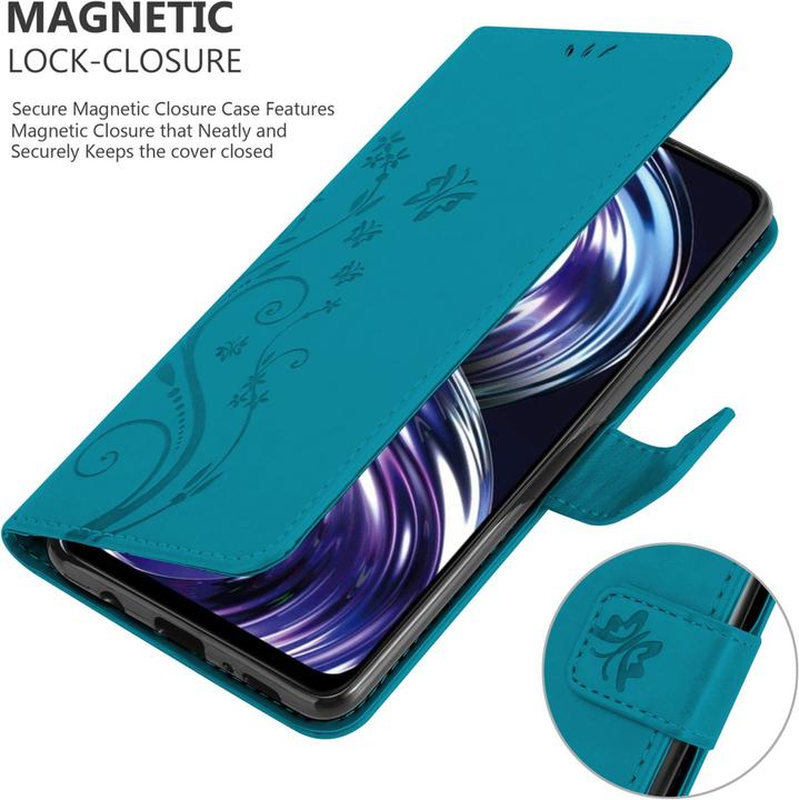 Immagine prodotto Cadorabo Copertina a libro floreale per Realme 8i / Narzo 50 4G (Realme 8i)