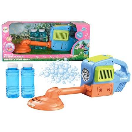 Lean Toys Blaue Rasenmäher-Sprudelmaschine