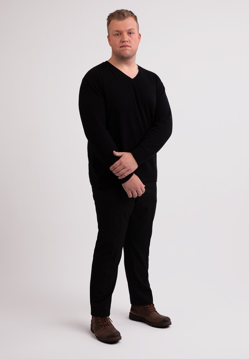 Actual product image Cash-Mere Recycelter Kaschmir V-Ausschnitt Pullover (3XL)