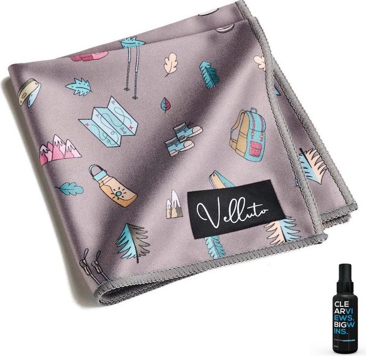 Velluto - Montagna Brillenputztuch, Calcolo (Bundle)