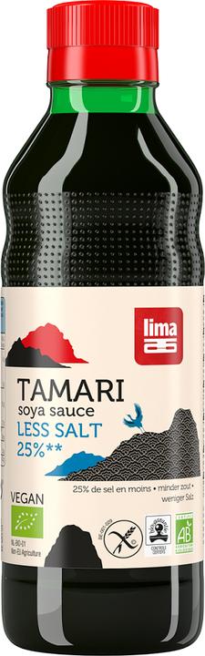 Actual product image Lima Tamari soya sauce 25% less salt organic