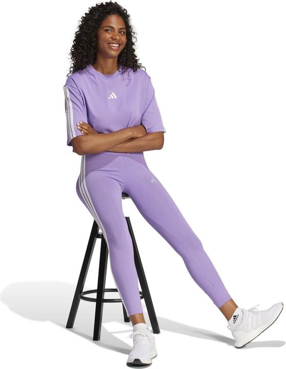 Produktbild Adidas Damen Essentials 3-Stripes Cotton Leggings, Violet Fusion/White, S (S)