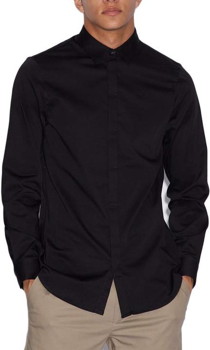 Produktbild Armani Exchange Intelligentes Stretch-Satin Freizeithemd (L)