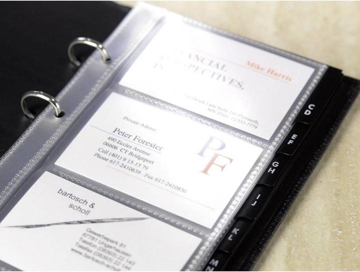 Immagine prodotto Sigel Manicotti per raccoglitori di anelli per biglietti da visita (A8)