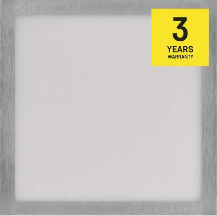 Actual product image Emos Surface-mounted LED light NEXXO, square, silver, 12.5W, with Change CCT (1100 lm)
