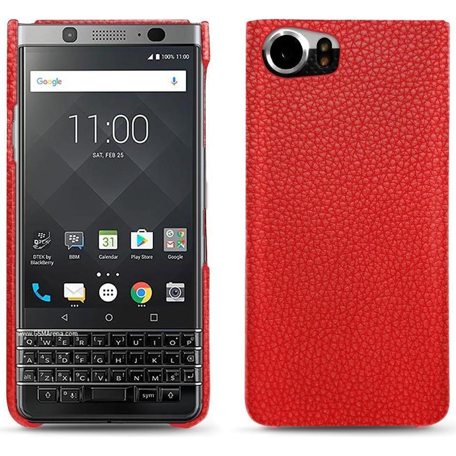 Thumbnail - Noreve Lederschutzhülle (Blackberry KEYone), Smartphone Hülle, Rot