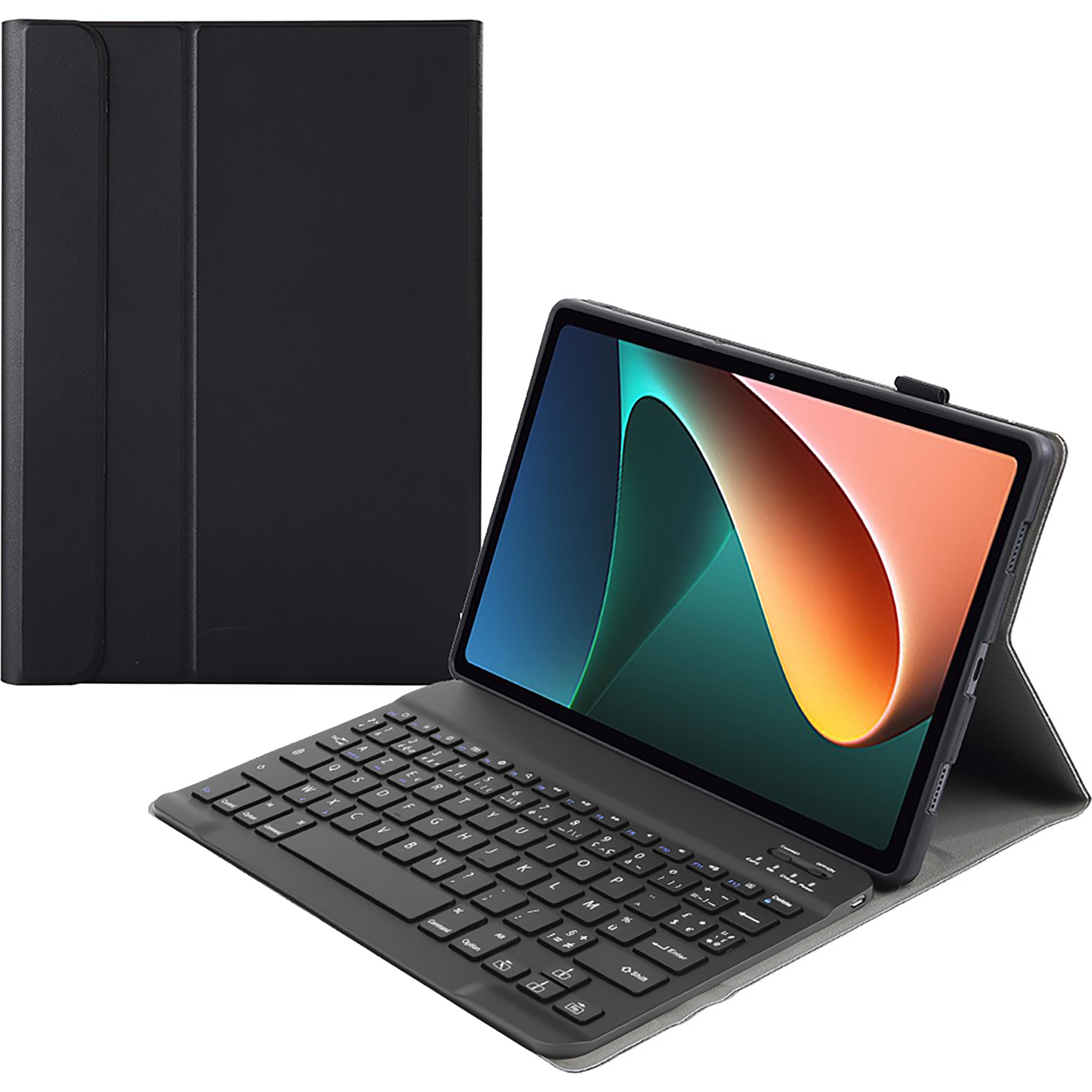 Thumbnail - Cazy Tastatur Hülle Kompatibel mit Xiaomi Pad 5 - Schutz Etui mit magnetisch Abnehmbarer Tastatur -, Tablet Tastatur, Sc...