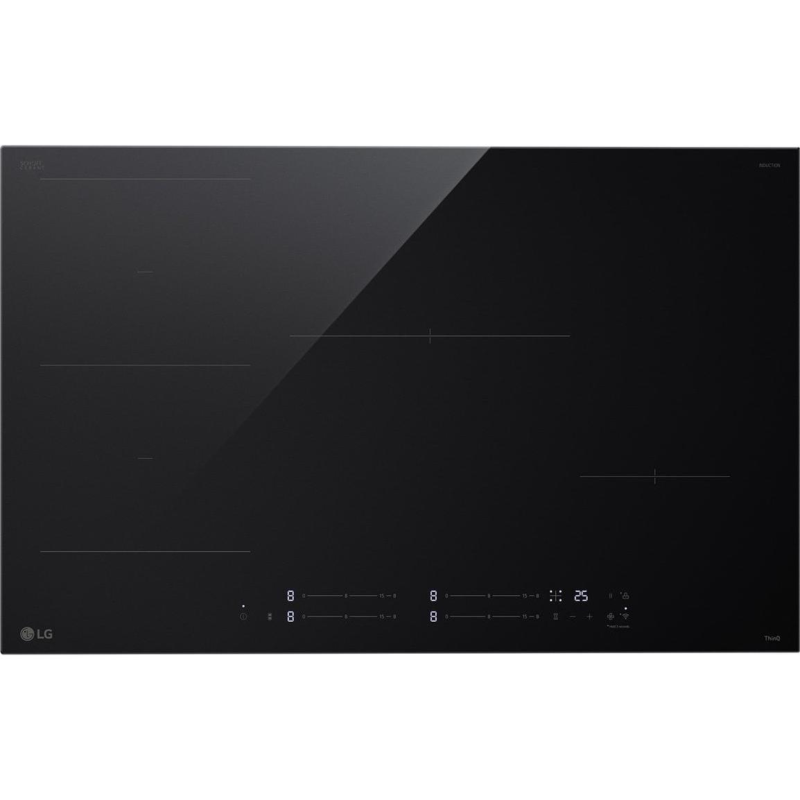 LG Induktionsplade 80 cm, Piano di cottura, Nero