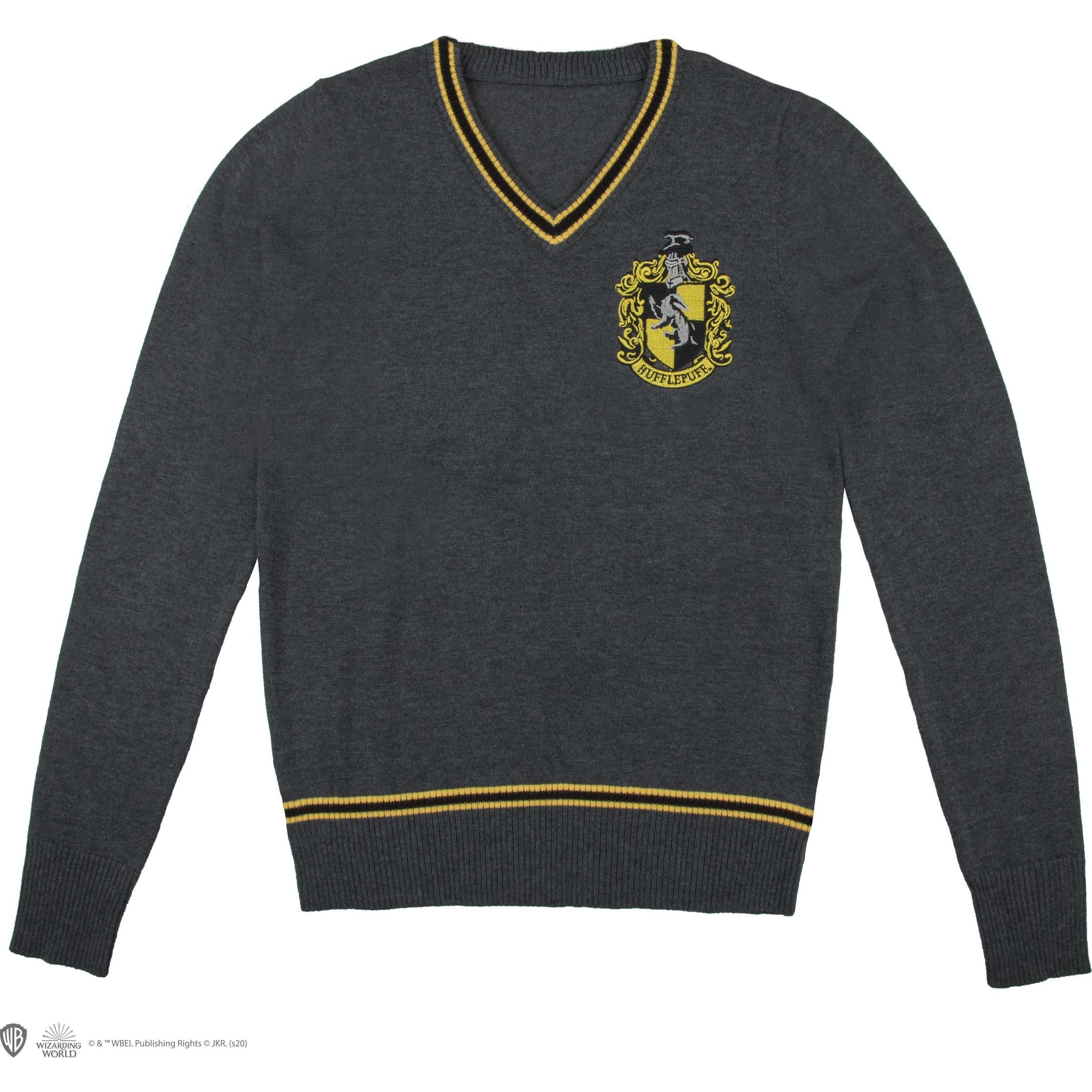 Cinereplicas, Herren, Pullover, Hufflepuff Sweater, Grau, (S)