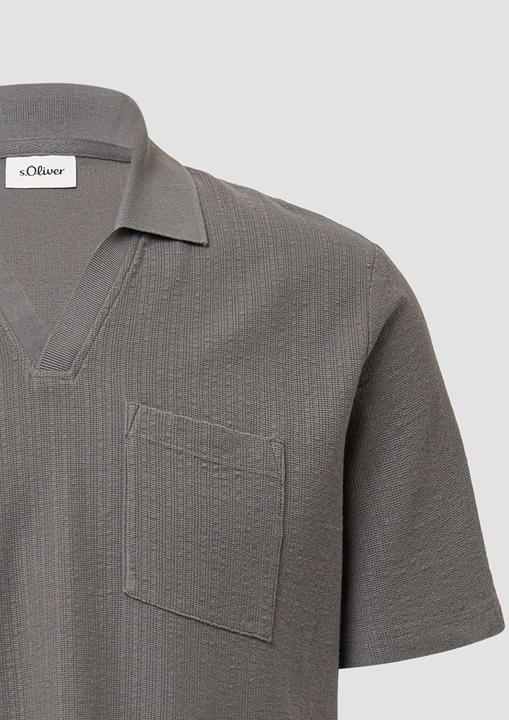 Immagine prodotto S.Oliver Polo-Shirt Poloshirt aus Struktur-Jersey mit Brusttasche (L)