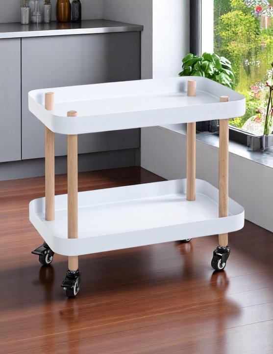 Image du produit HAKU Möbel Table d'appoint sur roulettes (30 x 50 x 47 cm)