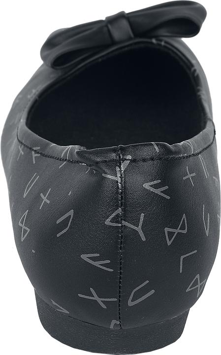 Produktbild Black Premium Ballerinas mit Schleife und Print (38)