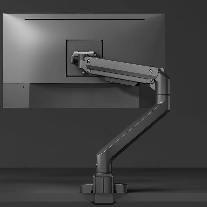 Actual product image Silverstone SST-ARM14B - Single LCD LED Monitor Arm with heavy-duty gas spring design, adjustable, 1 (Table, 49", 20 kg)