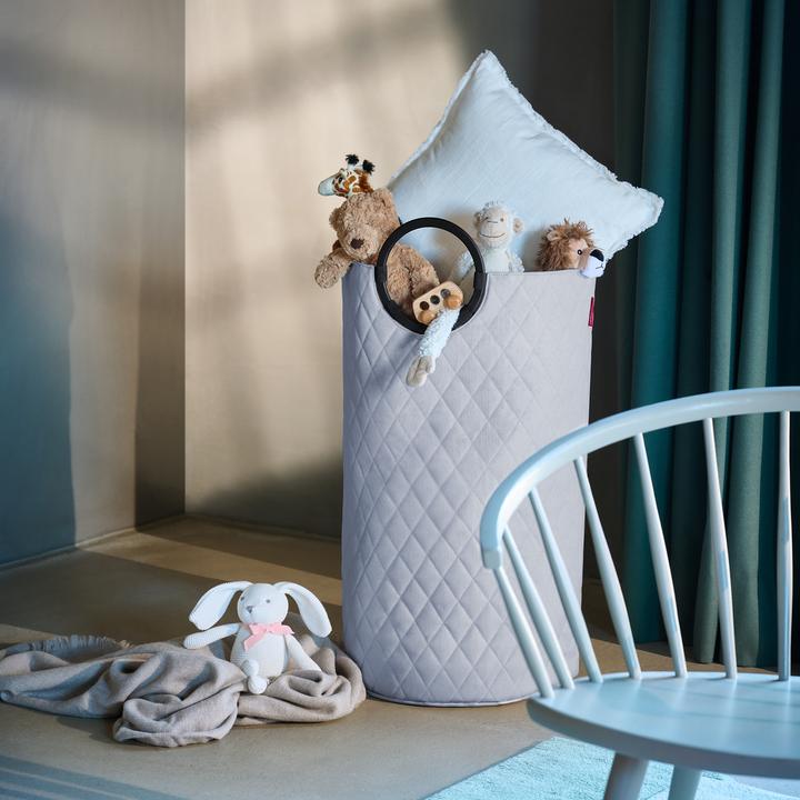 Actual product image reisenthel Laundry Basket Frame Rhombus 65 l, Light Grey (65 l)