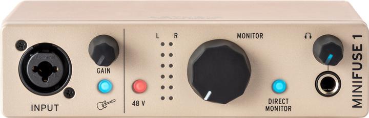 Actual product image Arturia MiniFuse 1 Champagne (6.3mm jack)