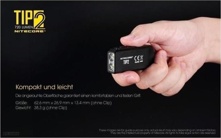 Immagine prodotto Nitecore TIP 2 - 720 lumen (6.20 cm, 720 lm)