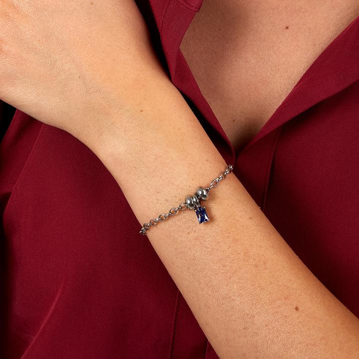 Immagine prodotto Morellato - Charming steel bracelet with purple zircon Drops SCZ1370