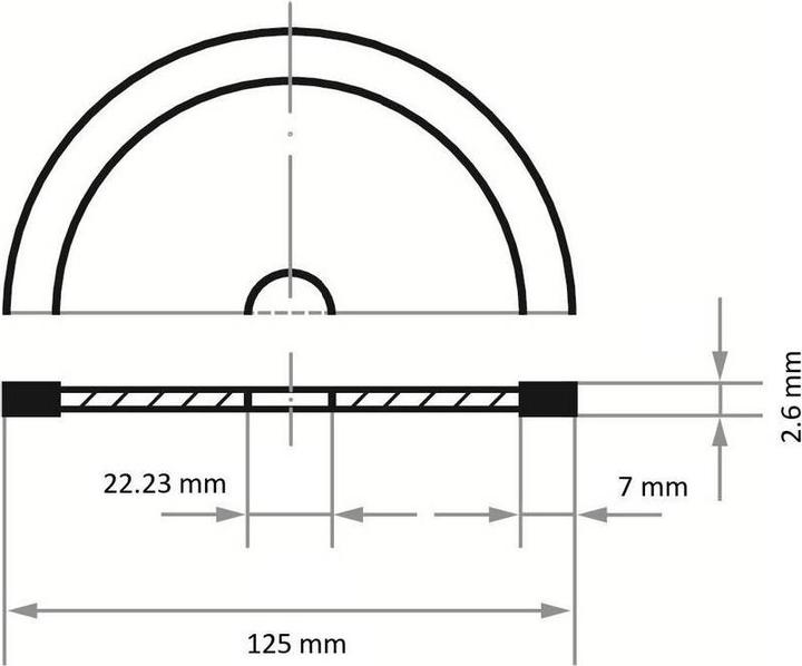 Produktbild Lukas Diamanttrennscheibe TC7 für Stein Ø 125 mm für Winkelschleifer