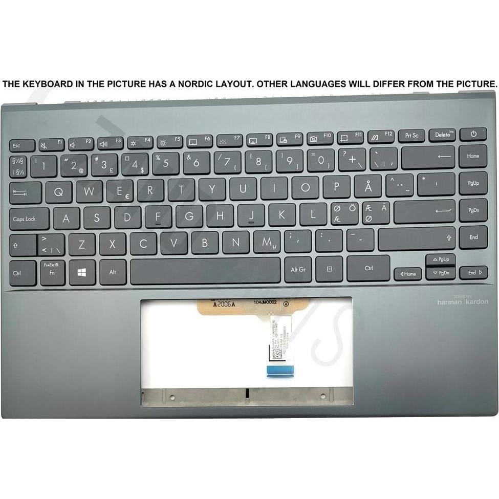 ASUS UX325EA2G Keyboard (NORDIC) Module/AS ODM (BACKLIGHT) Galaxus
