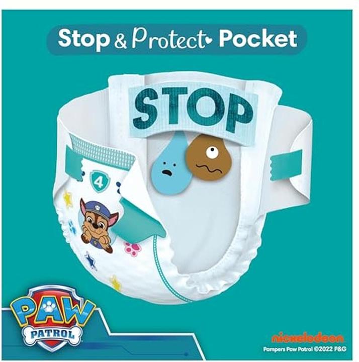 Actual product image Pampers Baby-Dry Paw Patrol Limited Edition (Size 5, Monthly box, 186 pcs.)