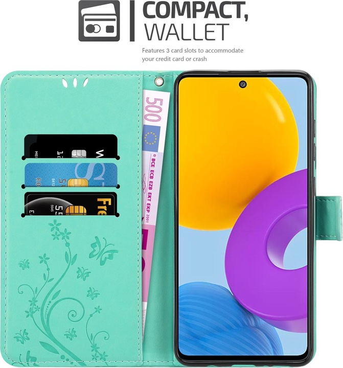 Actual product image Cadorabo Flower Book cover (Samsung Galaxy M52 5G)
