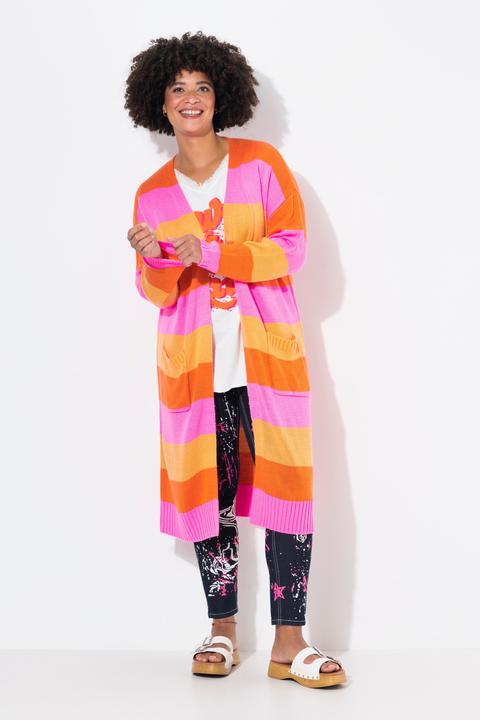Actual product image Angel of Style Long cardigan with block stripes (50, 52)