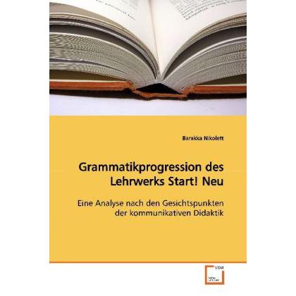 Grammatikprogression des Lehrwerks Start! Neu, Schulbücher