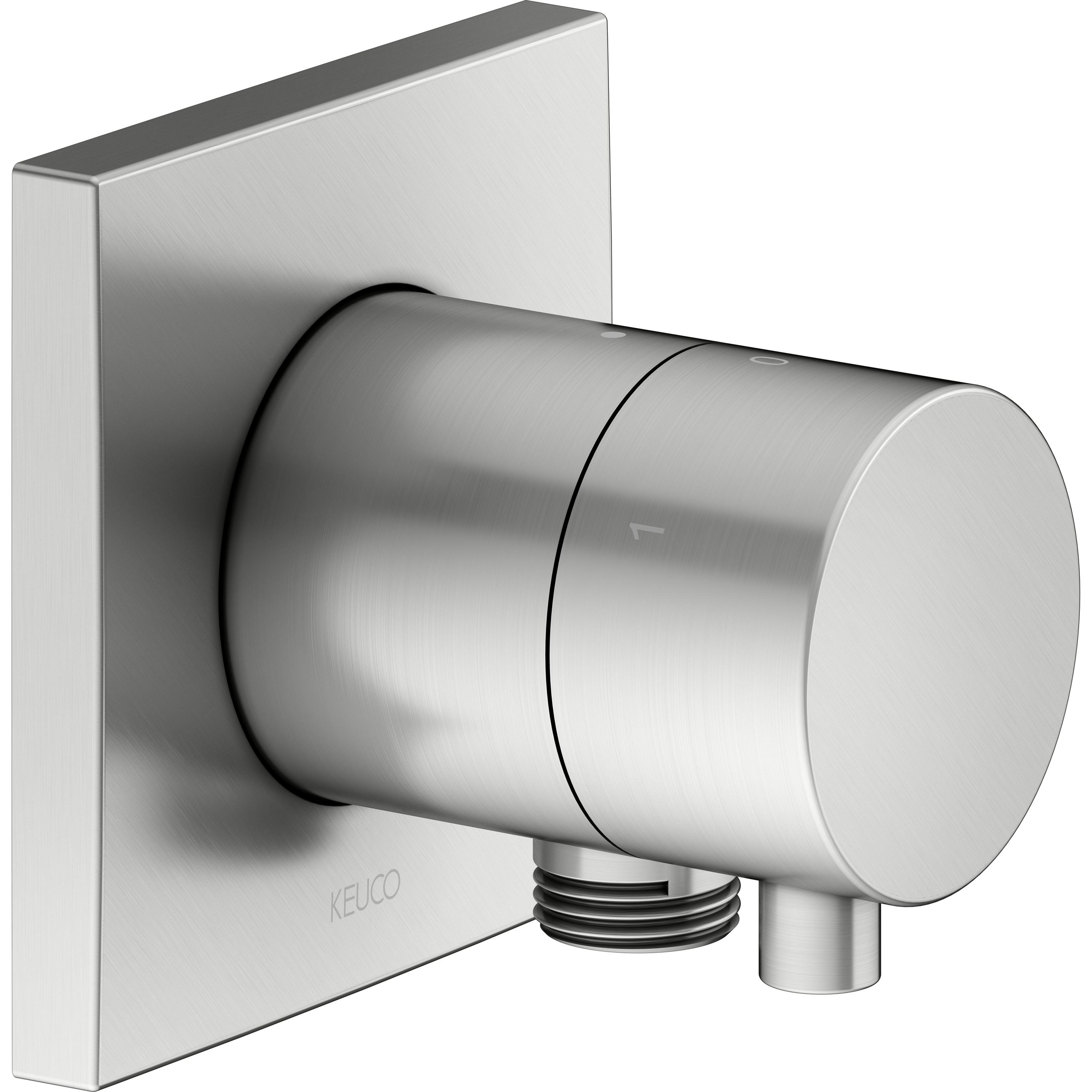 Keuco, Badarmatur, IXMO Umstellventil UP 3 Verbraucher, Schlauchanschluss, Comfort Griff, mit Absperrung, Rosette