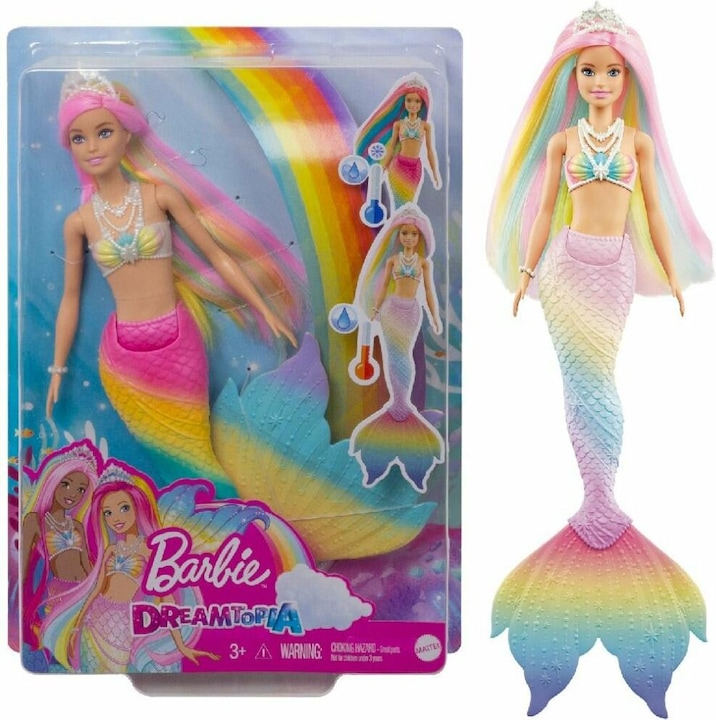 Image du produit Barbie Dreamtopia Magie Arc-en-ciel - Poupée sirène 1
